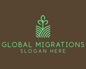 Agriculture Seedling Plant logo design