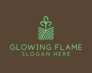 Agriculture Seedling Plant logo design