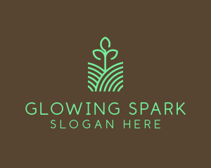 Agriculture Seedling Plant logo design