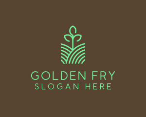 Agriculture Seedling Plant logo design