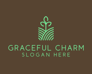 Agriculture Seedling Plant logo design