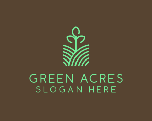 Agriculture Seedling Plant logo design