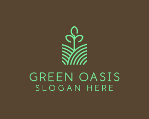 Agriculture Seedling Plant logo design