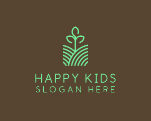 Agriculture Seedling Plant logo design