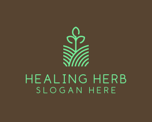 Agriculture Seedling Plant logo design