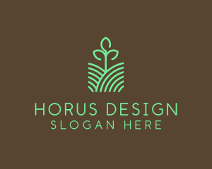 Agriculture Seedling Plant logo design