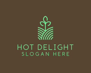 Agriculture Seedling Plant logo design