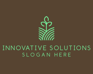 Agriculture Seedling Plant logo design