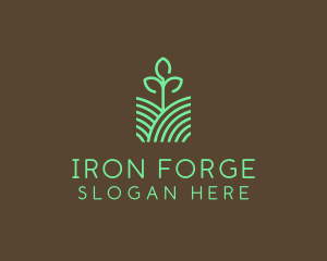 Agriculture Seedling Plant logo design