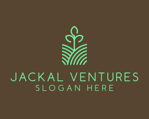 Agriculture Seedling Plant logo design