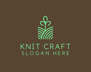 Agriculture Seedling Plant logo design