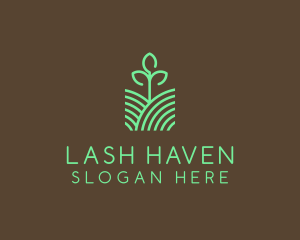 Agriculture Seedling Plant logo design