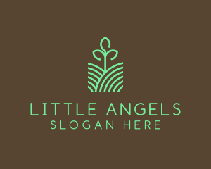 Agriculture Seedling Plant logo design