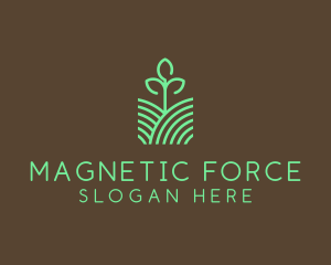 Agriculture Seedling Plant logo design