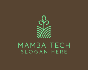 Agriculture Seedling Plant logo design