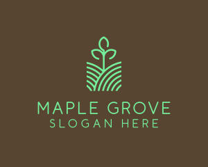 Agriculture Seedling Plant logo design