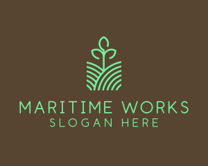 Agriculture Seedling Plant logo design