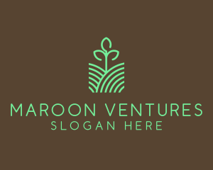 Agriculture Seedling Plant logo design