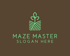 Agriculture Seedling Plant logo design