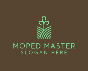 Agriculture Seedling Plant logo design