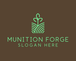 Agriculture Seedling Plant logo design