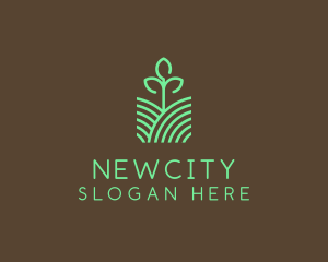 Agriculture Seedling Plant logo design