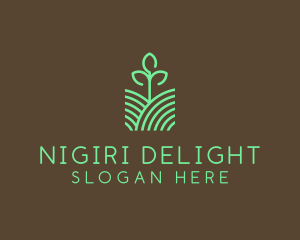 Agriculture Seedling Plant logo design