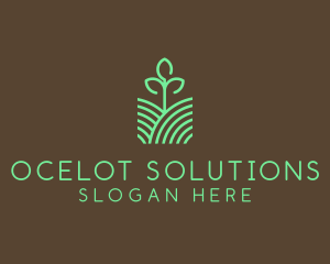 Agriculture Seedling Plant logo design