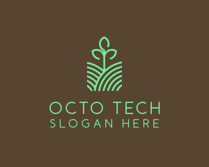 Agriculture Seedling Plant logo design