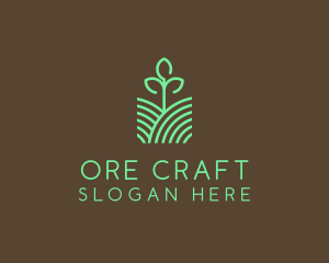 Agriculture Seedling Plant logo design