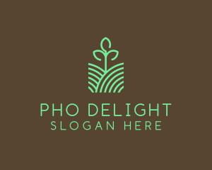 Agriculture Seedling Plant logo design