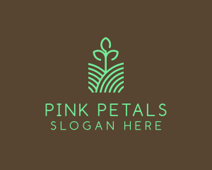 Agriculture Seedling Plant logo design