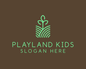 Agriculture Seedling Plant logo design