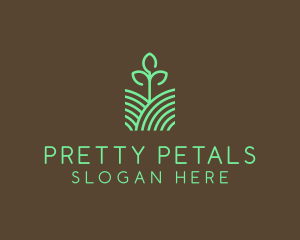 Agriculture Seedling Plant logo design