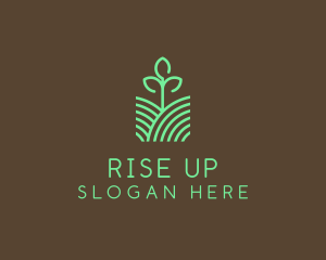 Agriculture Seedling Plant logo design