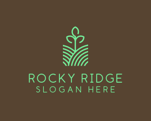 Agriculture Seedling Plant logo design