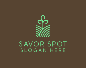 Agriculture Seedling Plant logo design