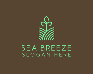 Agriculture Seedling Plant logo design