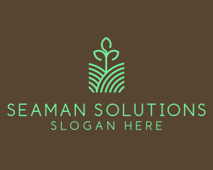 Agriculture Seedling Plant logo design