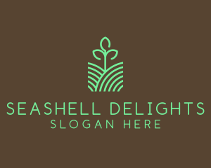 Agriculture Seedling Plant logo design