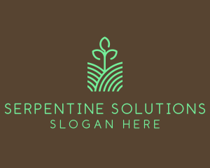 Agriculture Seedling Plant logo design