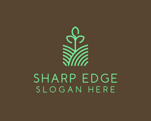 Agriculture Seedling Plant logo design