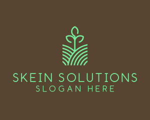 Agriculture Seedling Plant logo design