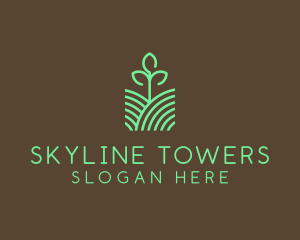 Agriculture Seedling Plant logo design