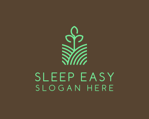 Agriculture Seedling Plant logo design