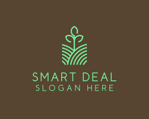 Agriculture Seedling Plant logo design