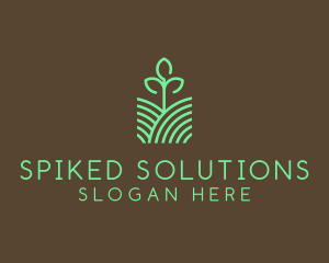 Agriculture Seedling Plant logo design