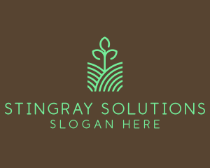 Agriculture Seedling Plant logo design