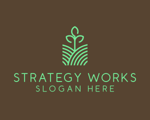 Agriculture Seedling Plant logo design