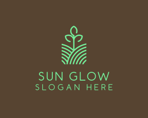 Agriculture Seedling Plant logo design